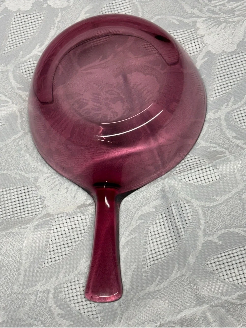 Vintage Corning Visions Cranberry 1L Saucepan Pot Glass Cookware USA